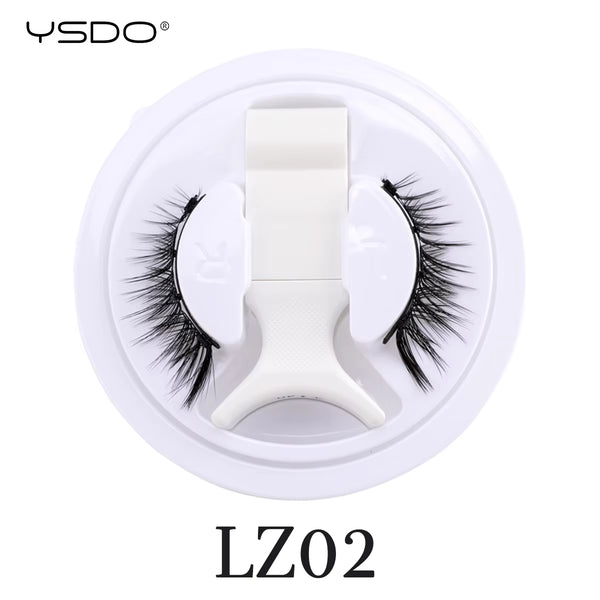 YSDO 1Pair Magnetic Lashes Kit No Glue Needed Fluffy Reusable Professional 3D Magnetic False Eyelashes Extension Make Up