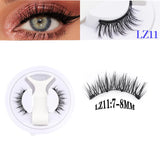 YSDO 1Pair Magnetic Lashes Kit No Glue Needed Fluffy Reusable Professional 3D Magnetic False Eyelashes Extension Make Up